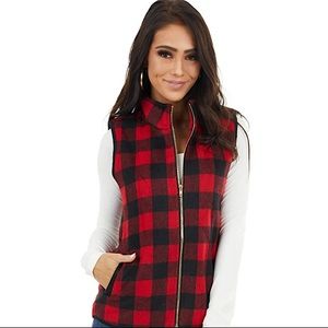 NWOT Buffalo Plaid Vest